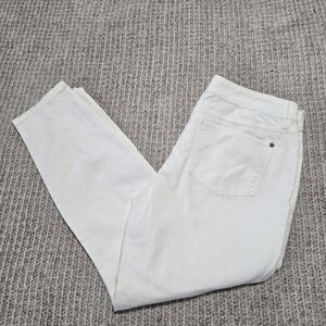 The Limited White Denim Jeans Skinny Leg 917 Size 12R